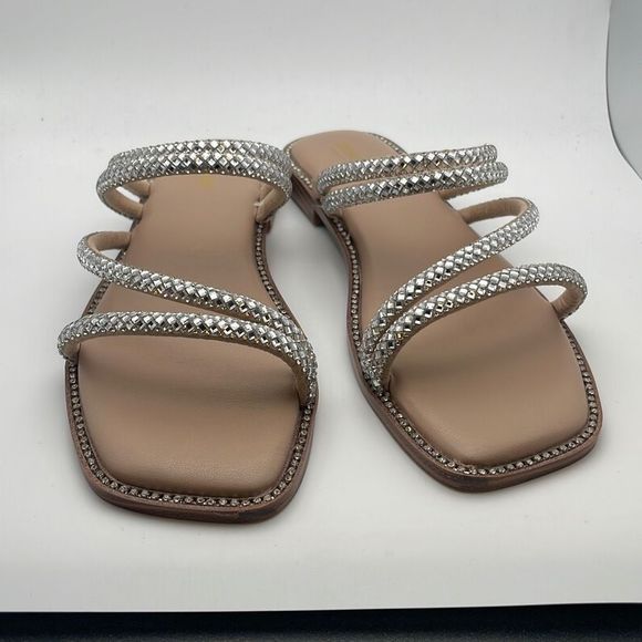 CUSHIONAIRE Women's rhinestone slide sandal ✨SIZE 9 WIDE✨ - Picture 2 of 7